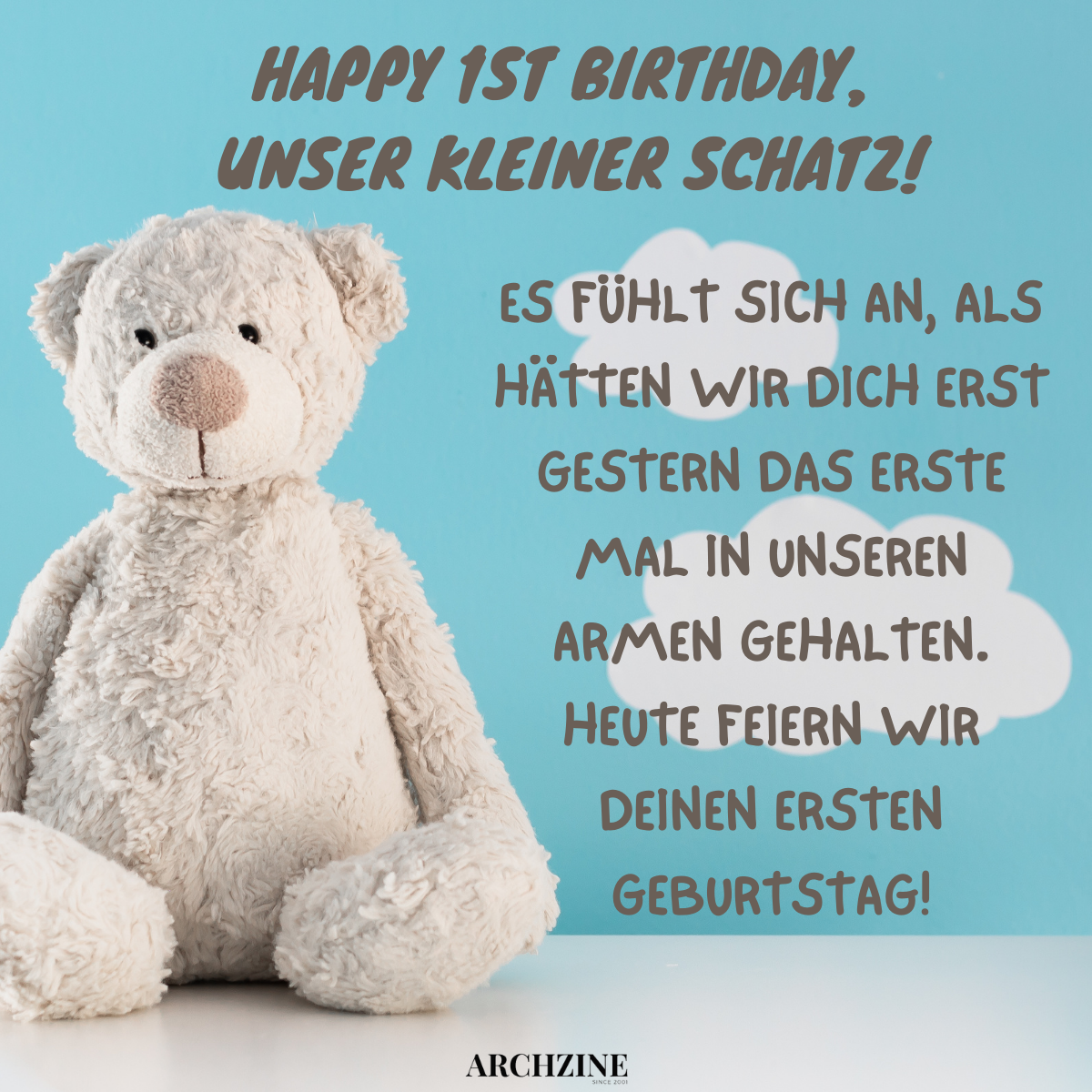 emotional spruch 1. geburtstag