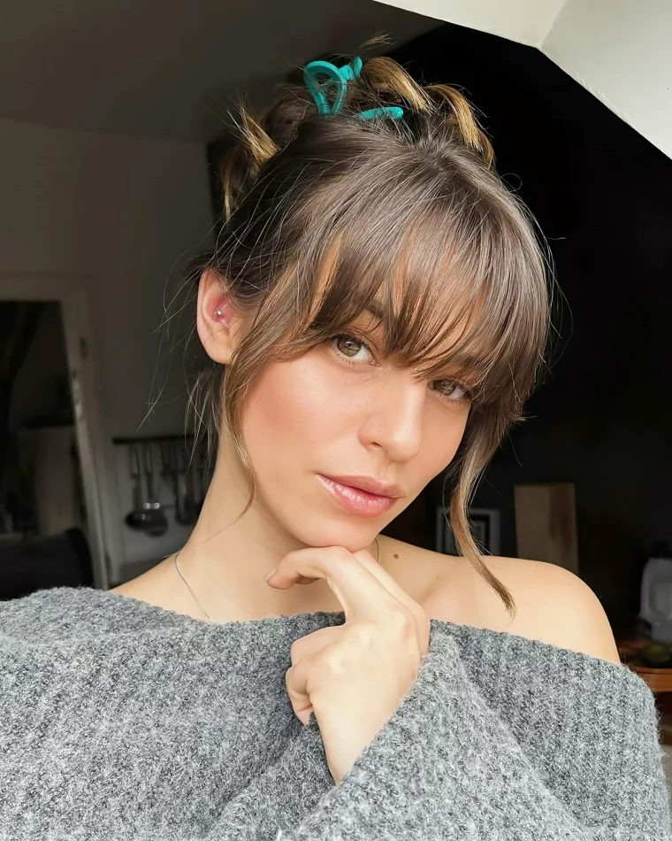 frisuren schraeges pony hochsteckfrisur haare hochstecken ideen 2025