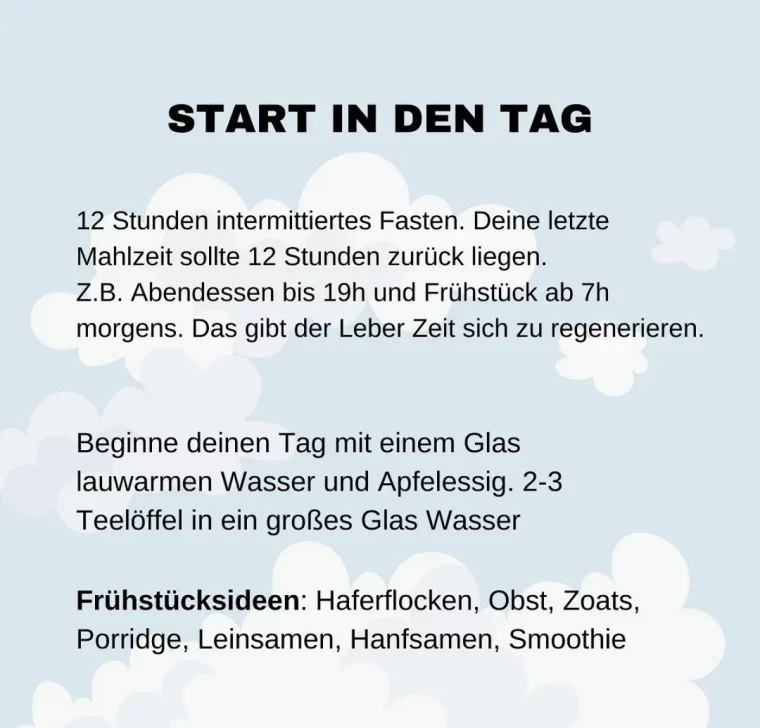 frühstücksideen für leber und darm detox