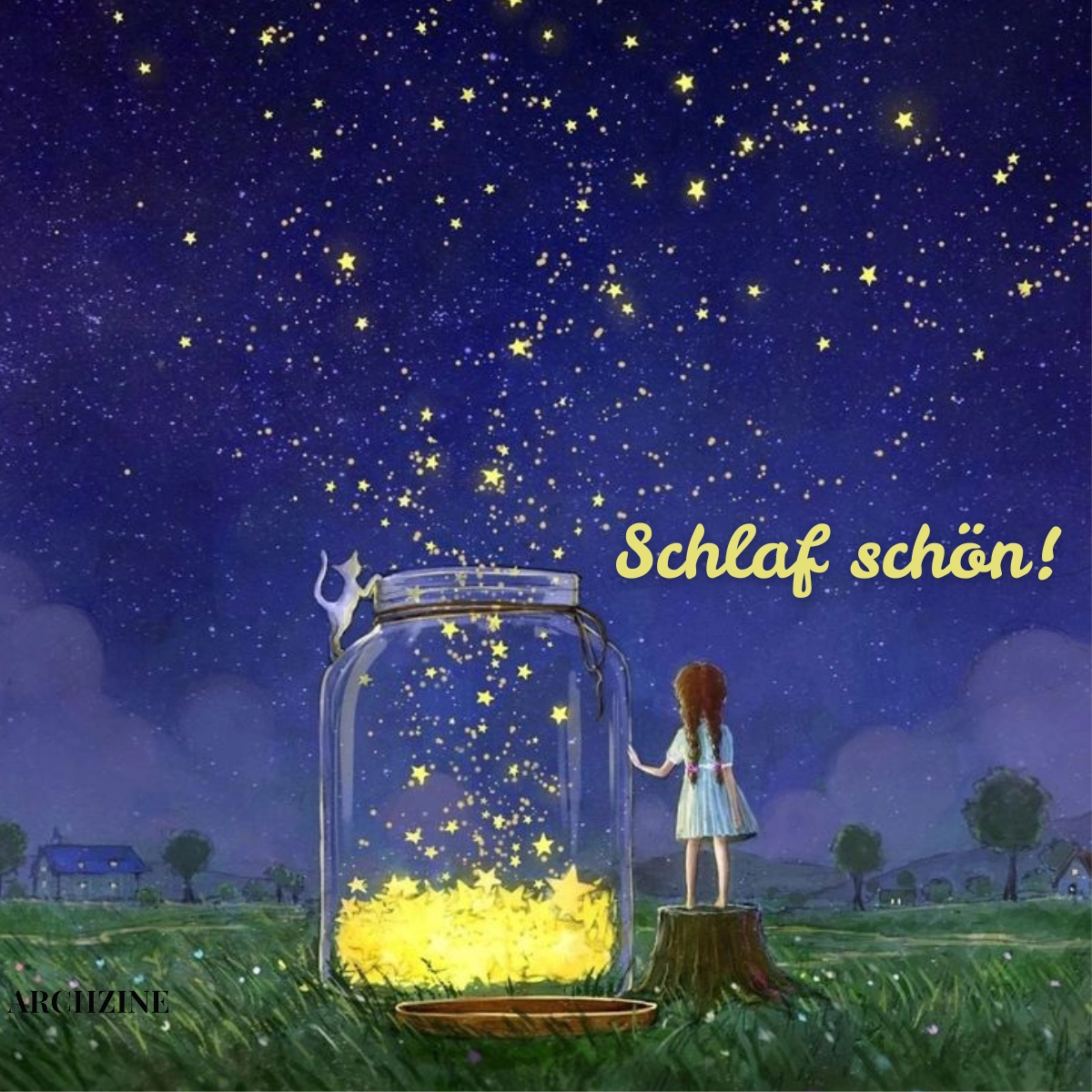 gute nacht sprüche mit herz und seele​ schlaf schön