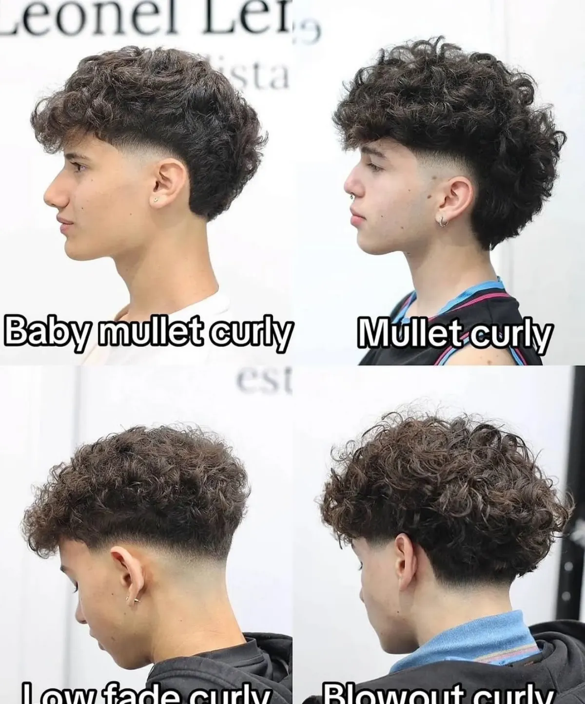 moderne jungs haarschnitte mullet curly