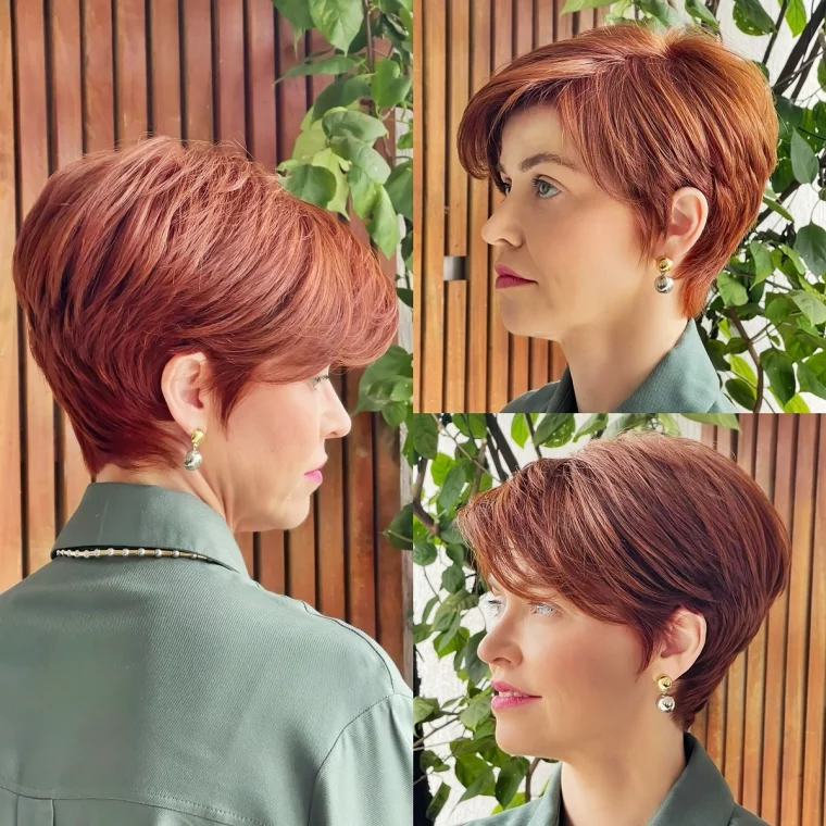 moderner bob kurz ab 50 frisuren fie junger machen rote haare bixie cut ed.schons