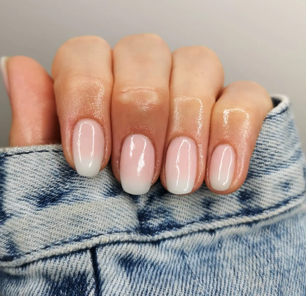 ombre nails design french mandelform