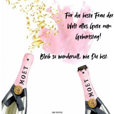 pinterest geburtstagswünsche frau champagner rosa