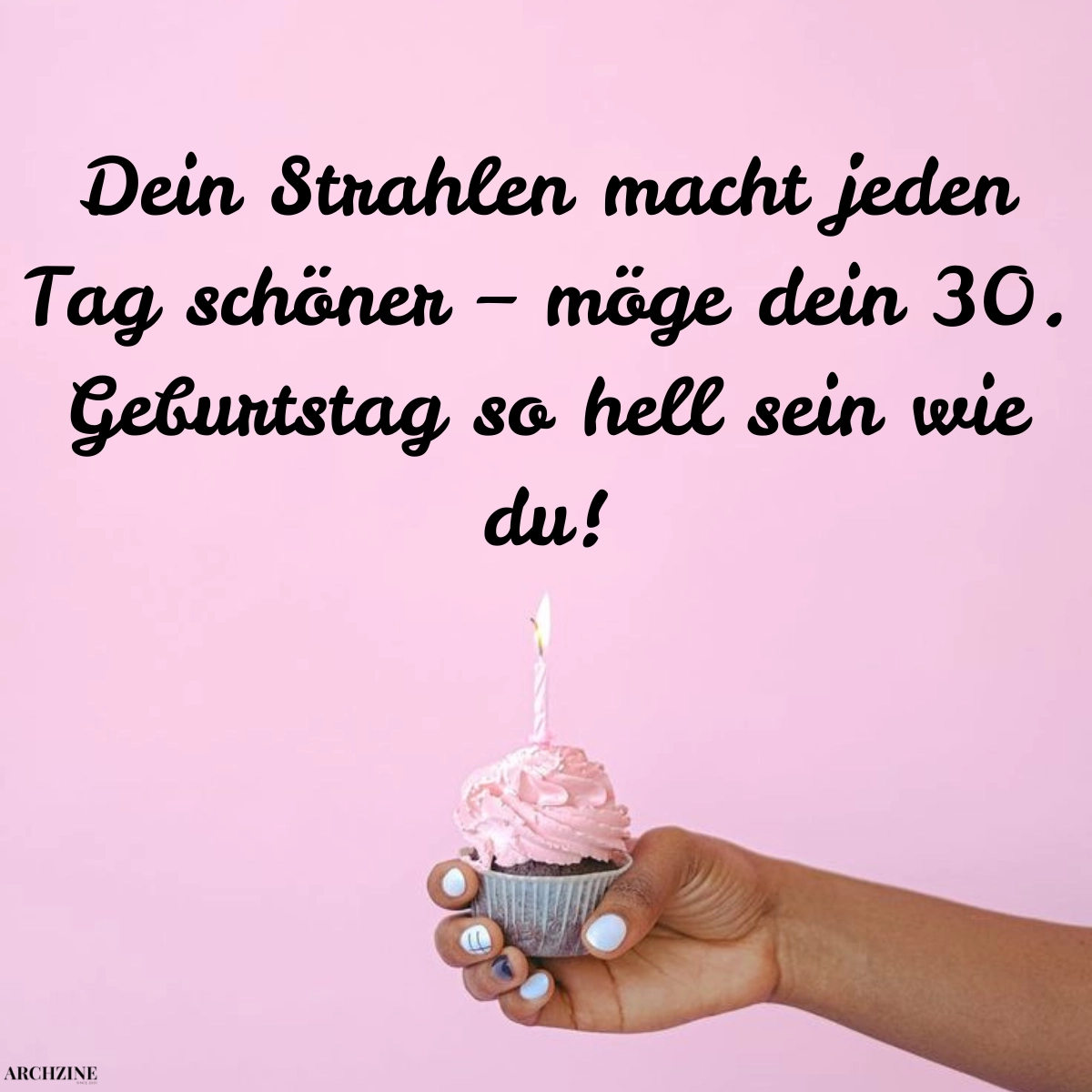 schöne sprüche zum 30 geburtstag für frauen cupcake bild