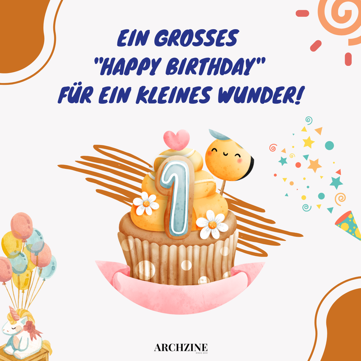 spruch 1 geburtstag kleines wunder