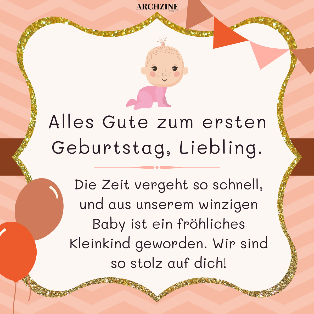 sprüche zum 1 geburtstag baby