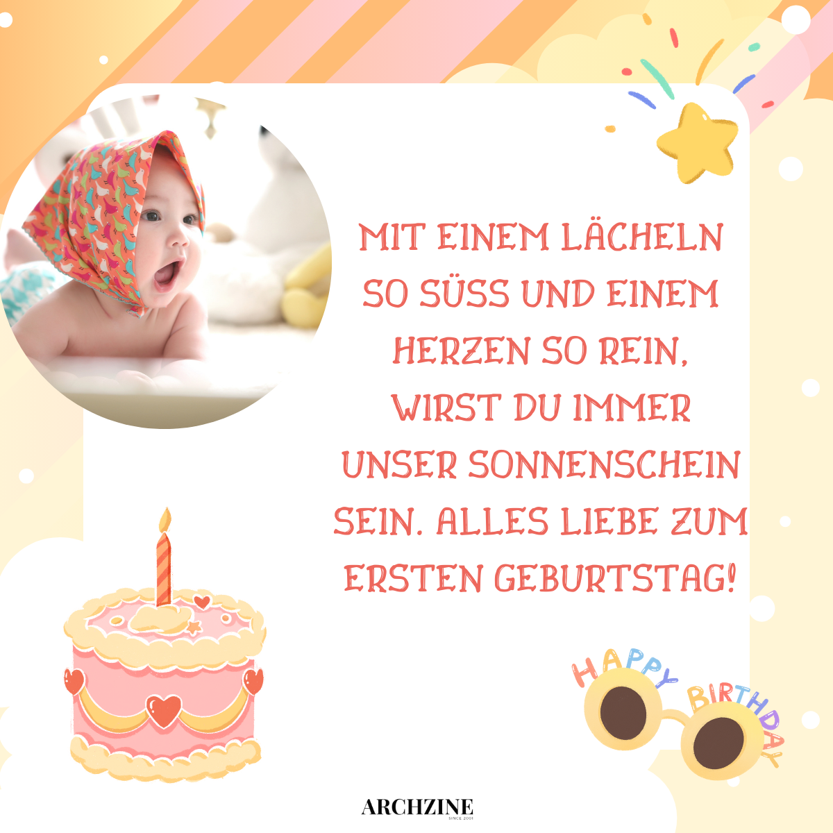 sprüche zum 1 geburtstag maedchen