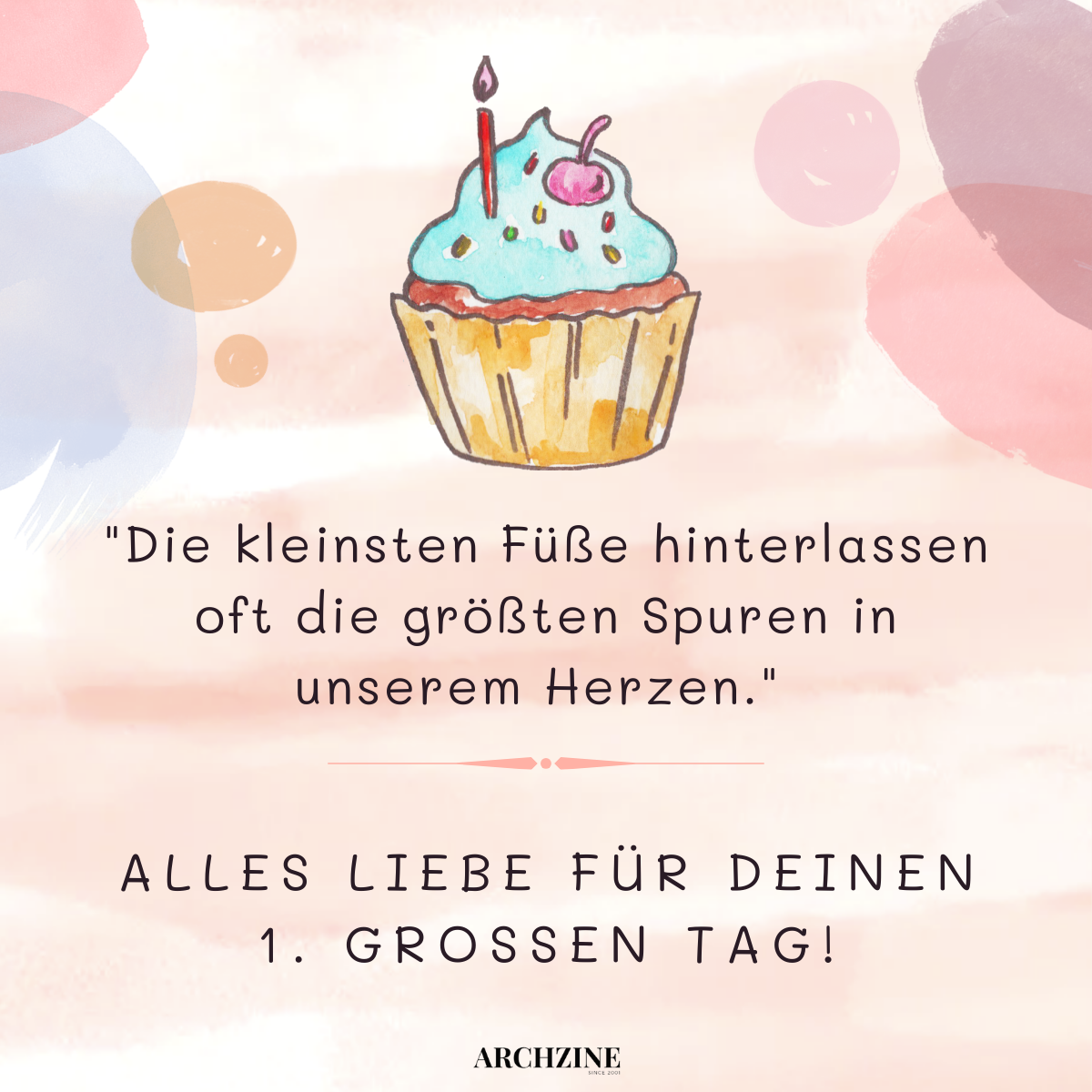 sprüche zum 1 geburtstag mit muffin