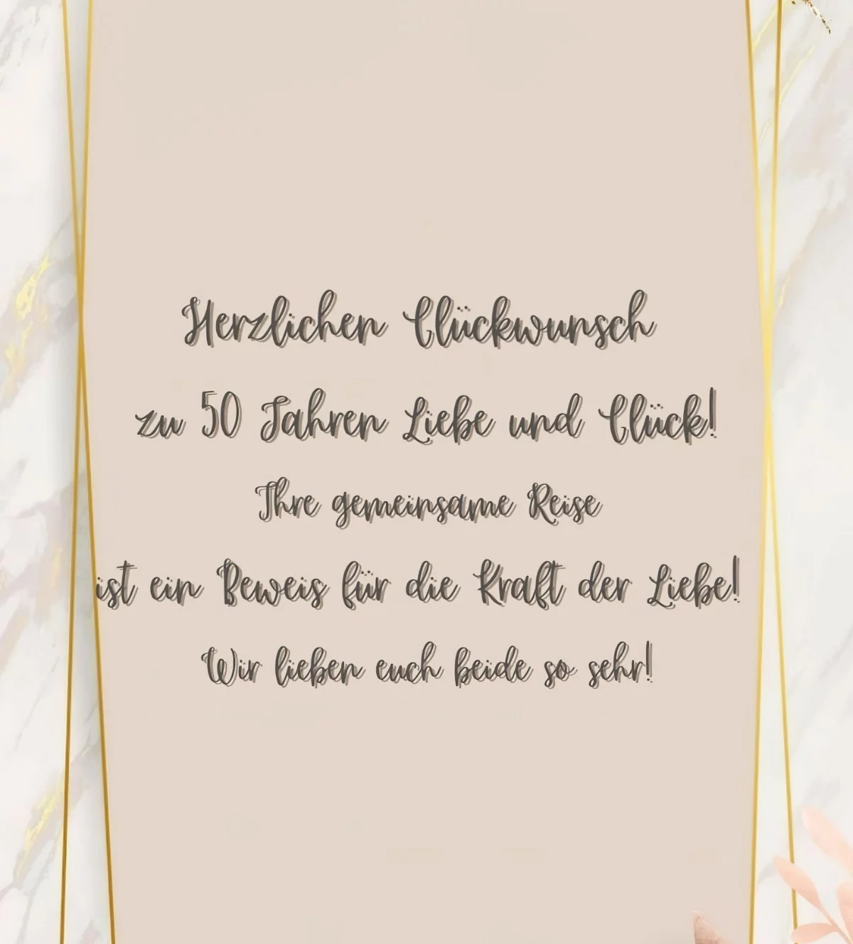 sprueche zur goldenen hochzeit fuer freunde archzine canva