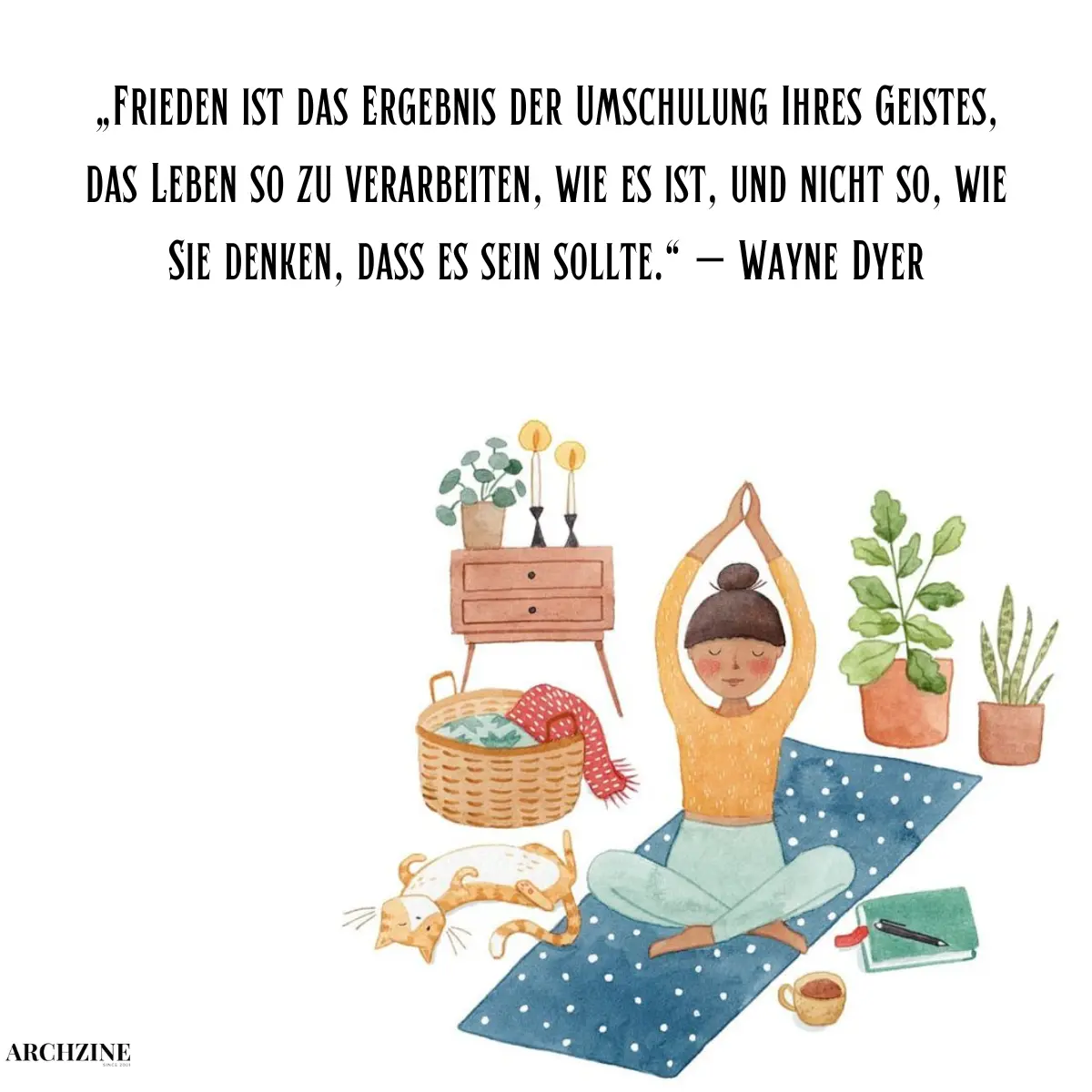 coole yoga sprüche frieden finden
