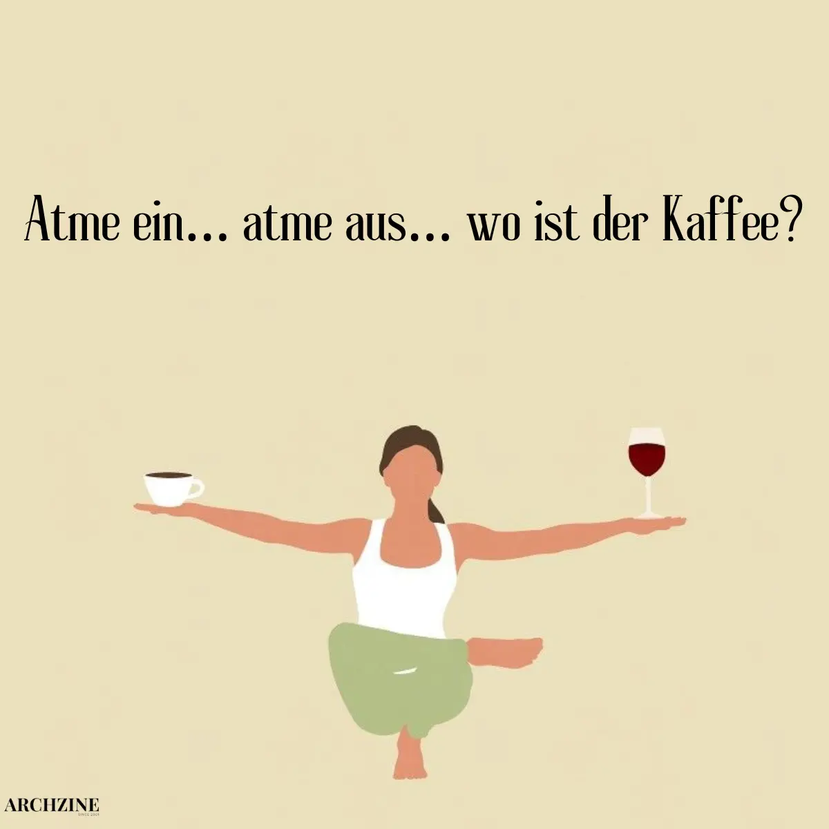 lustige yoga bilder wo ist der kaffee