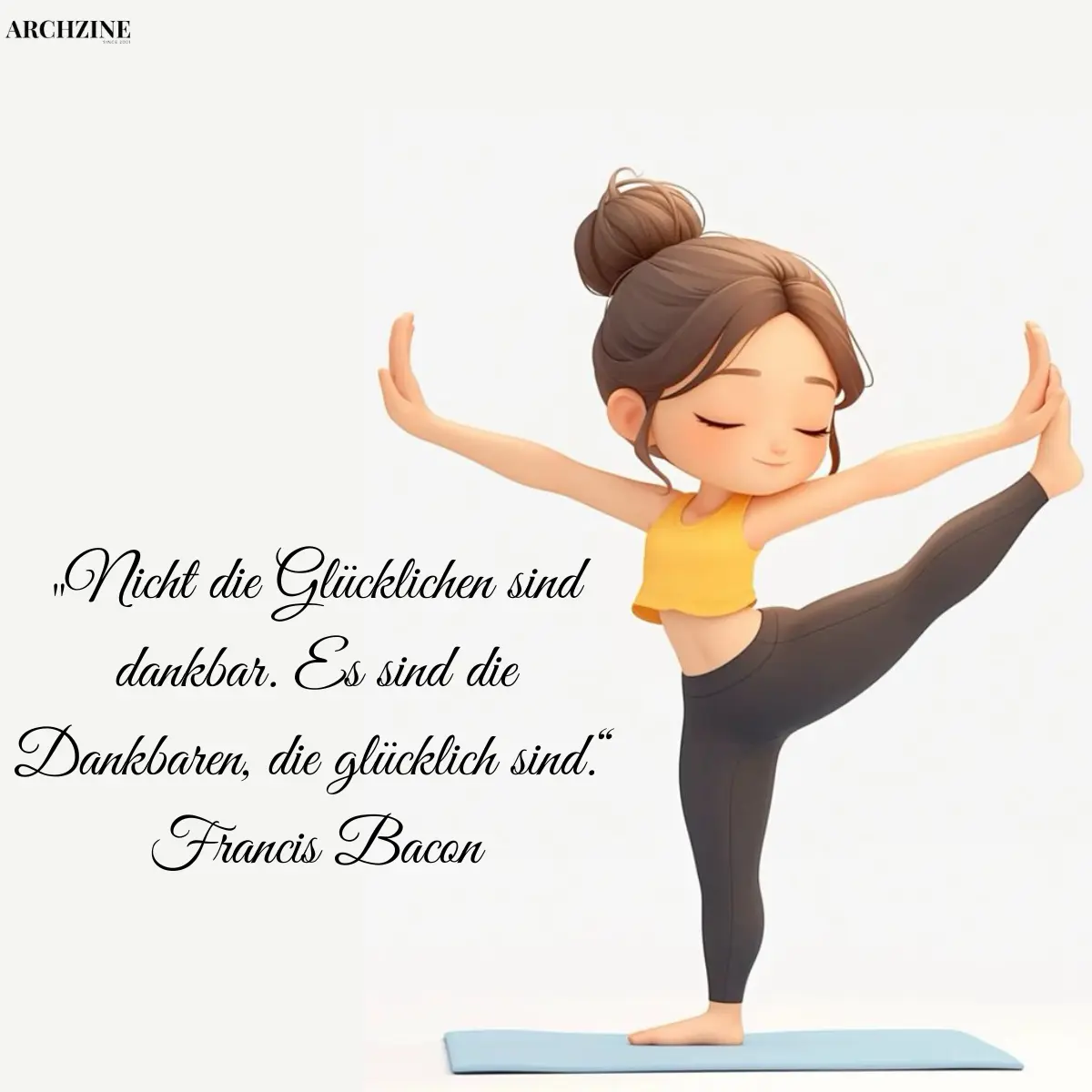 schöner yoga spruch über glück im leben