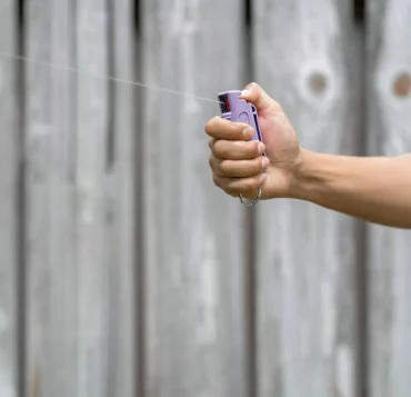 sicher unterwegs pfefferspray verwenden