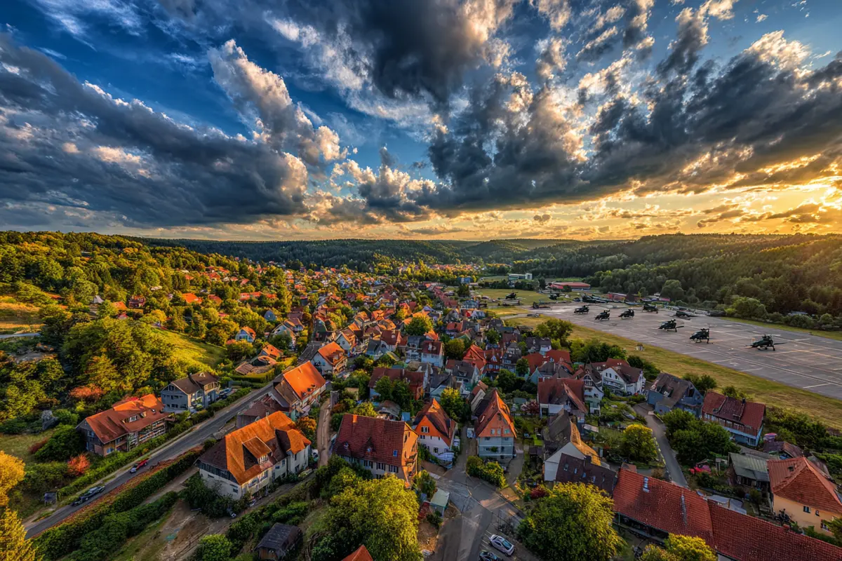 760 einwohner 47 chinooks ein dorf wird nato festung