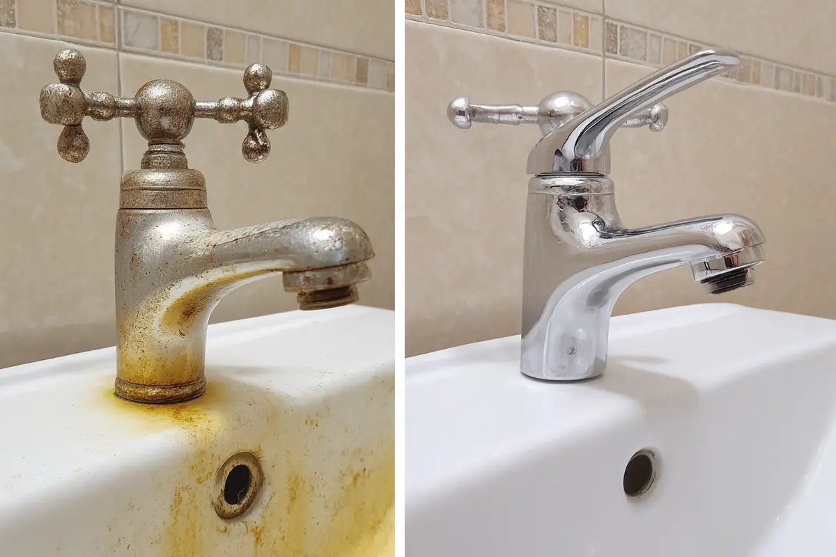 besser als essig dieser trick entfernt kalk flecken sofort