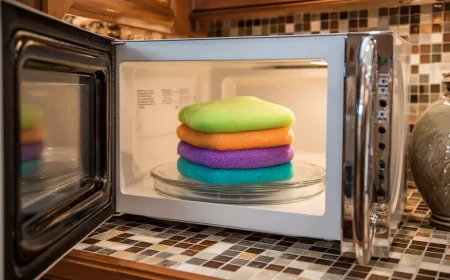 feuchter schwamm in der mikrowelle der geniale trick