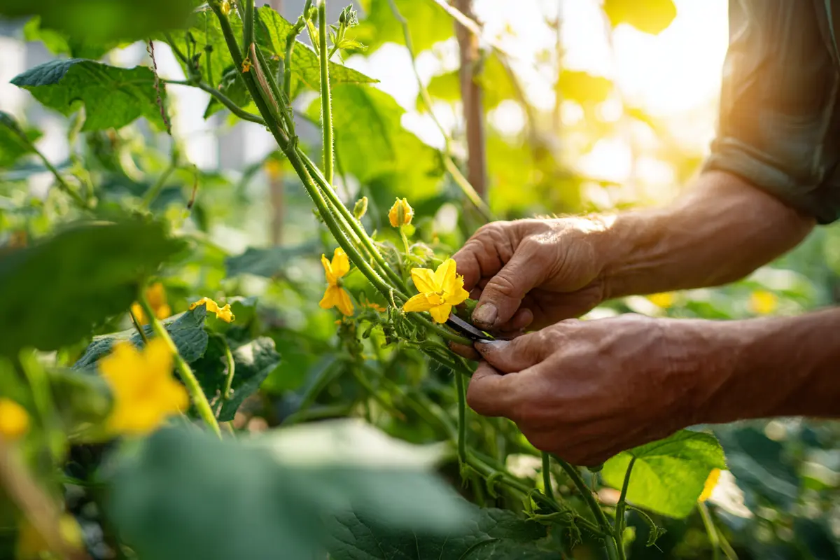 gurken im august alte blytter entfernen mehltau stoppen 2