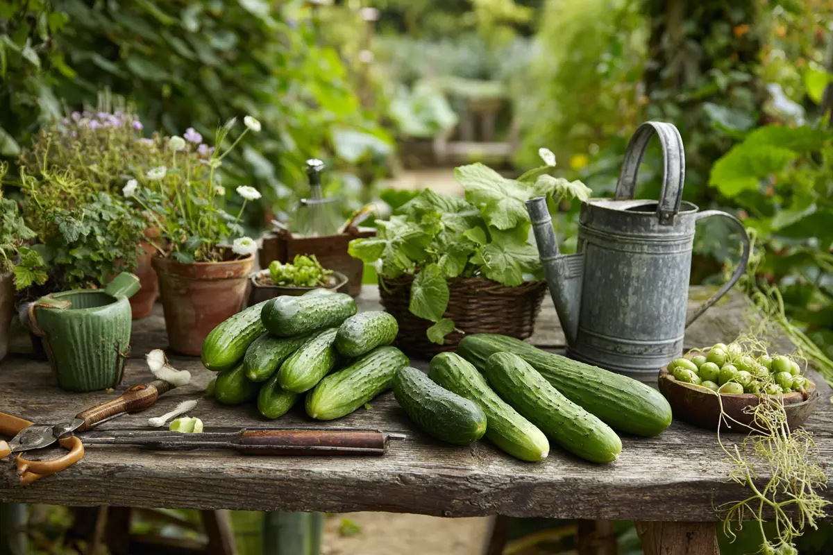 gurken im august alte blytter entfernen mehltau stoppen 3