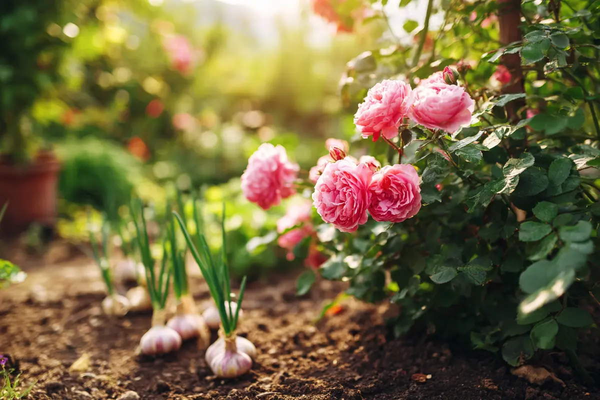 knoblauch neben rosen dieser alte trick wirkt wirklich gegen blattlyuse 2