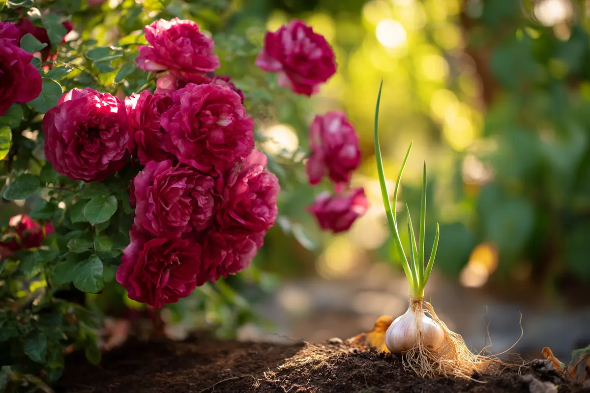knoblauch neben rosen dieser alte trick wirkt wirklich gegen blattlyuse