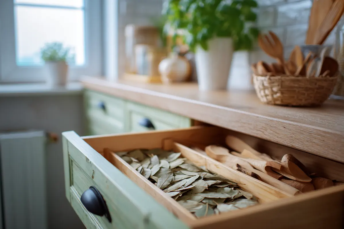 lorbeerblytter in der schublade der trick gegen insekten der glyck bringen soll