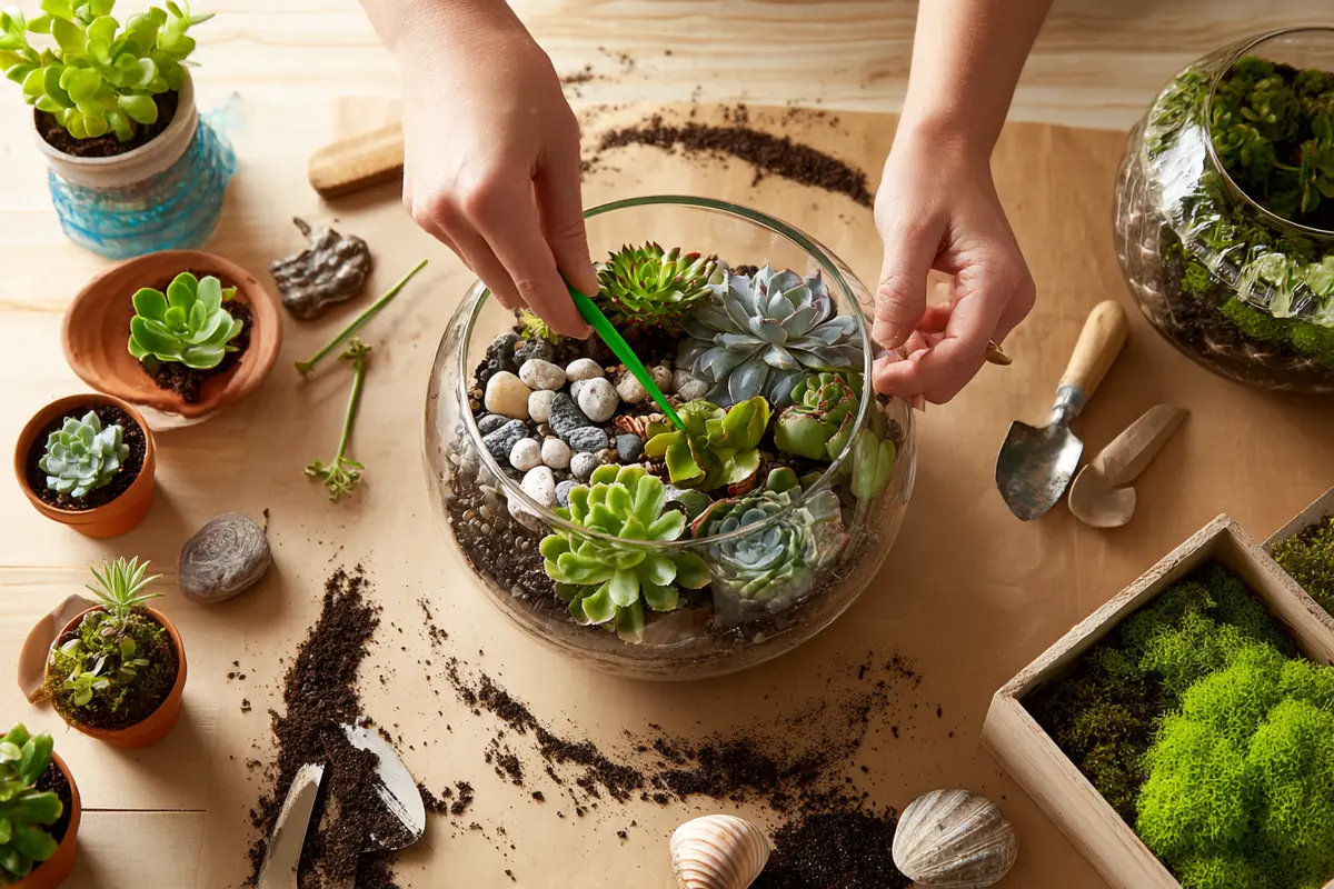 sukkulenten terrarium so gelingt ihr mini garten zu hause