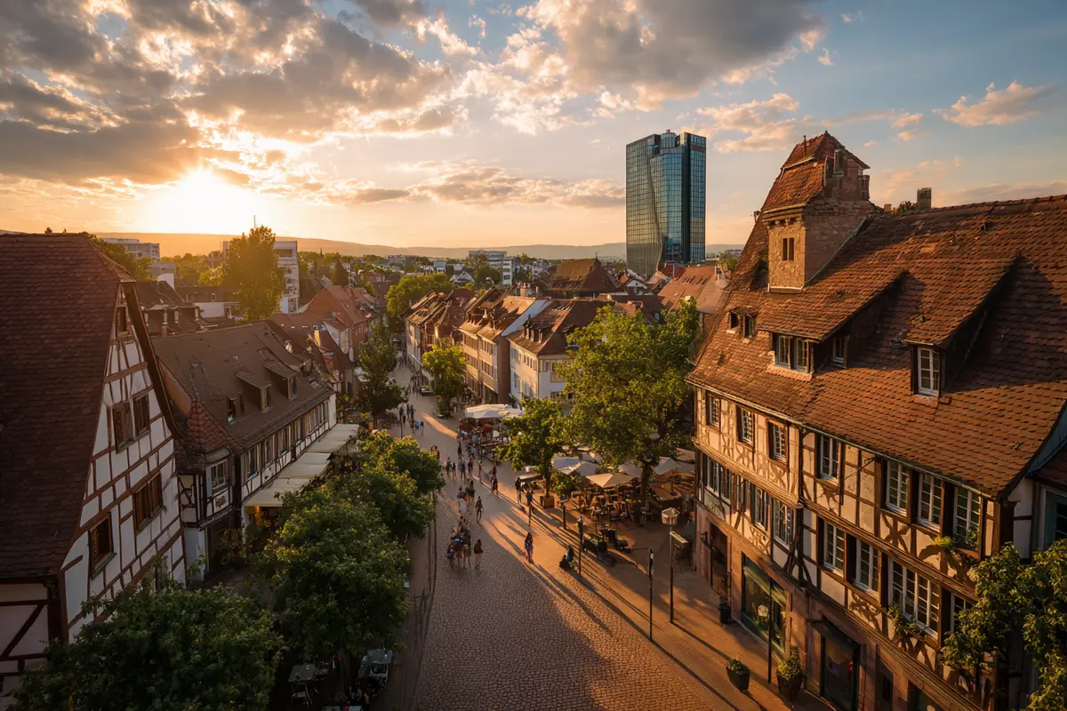 vyrdens geheimnis fachwerkdorf trifft hightech zentrum