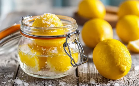 zitronenschalen mit salz natron mischen der profi trick