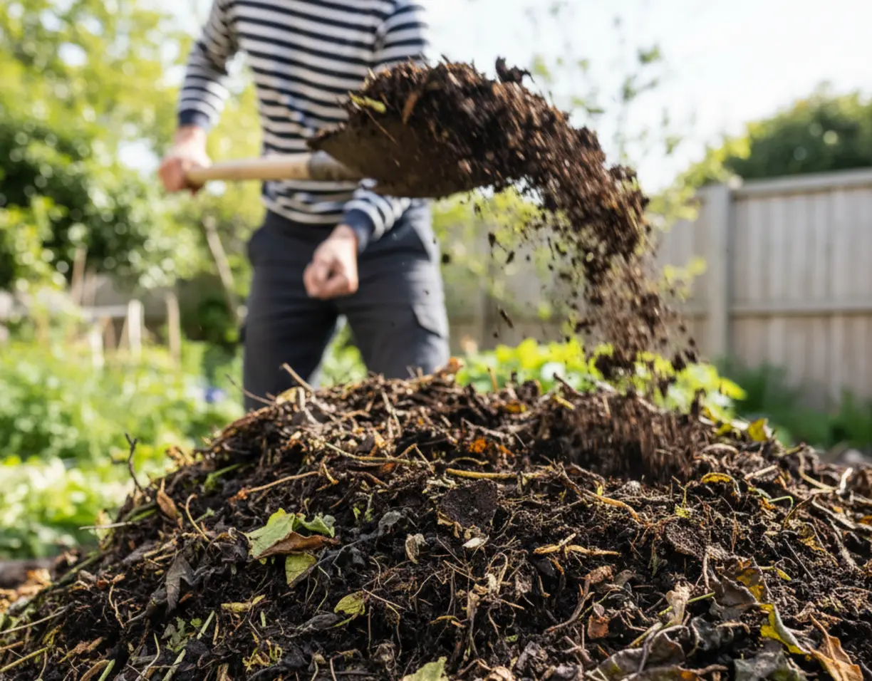 herbstkompost so wird aus gartenabfall wertvolles gold
