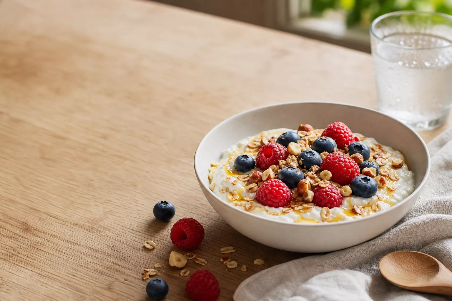 Eiweißreiches Frühstück mit Skyr und Beeren zum Stoffwechsel ankurbeln