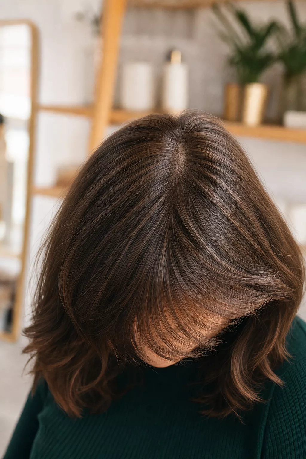 Feathered Cut mit fein ausgekämmtem, strukturiertem Pony