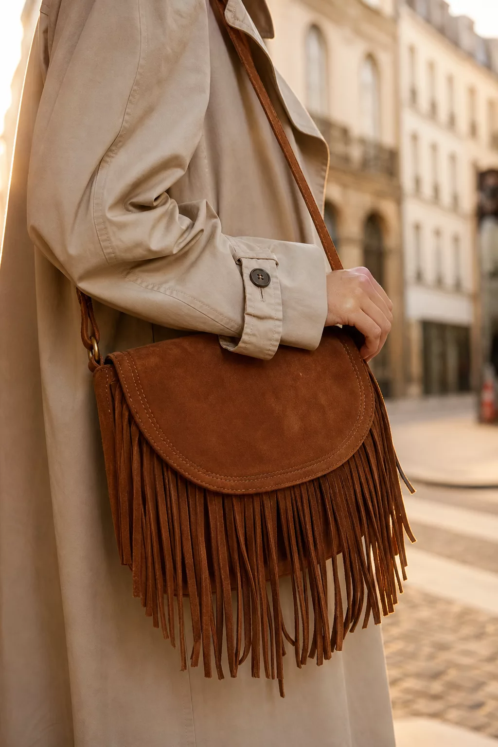 Fransen-Tasche als Accessoire-Trend im Frühjahr 2026