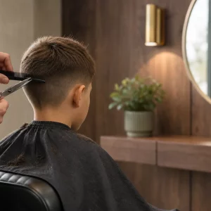 Ein moderner Kinder-Haarschnitt beginnt beim Fachmann – gerade rechtzeitig vor dem Schulstart.