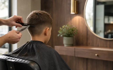 Ein moderner Kinder-Haarschnitt beginnt beim Fachmann – gerade rechtzeitig vor dem Schulstart.