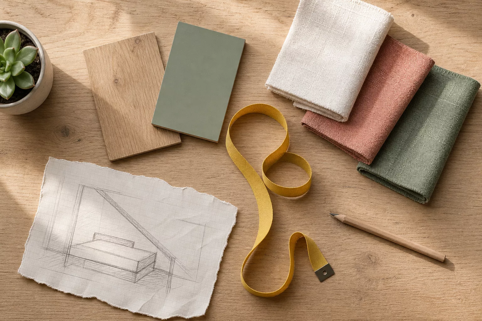 Materialien und Planung für ein Bett unter der Dachschräge