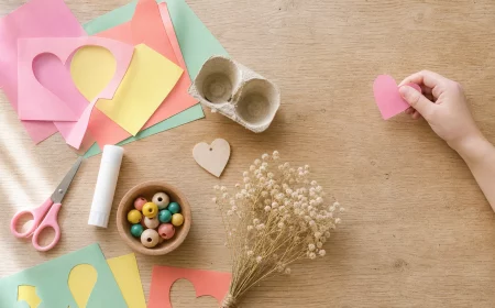 Muttertag basteln Grundschule: Materialien für Karten und Geschenke