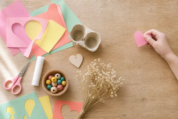 Muttertag basteln Grundschule: Materialien für Karten und Geschenke