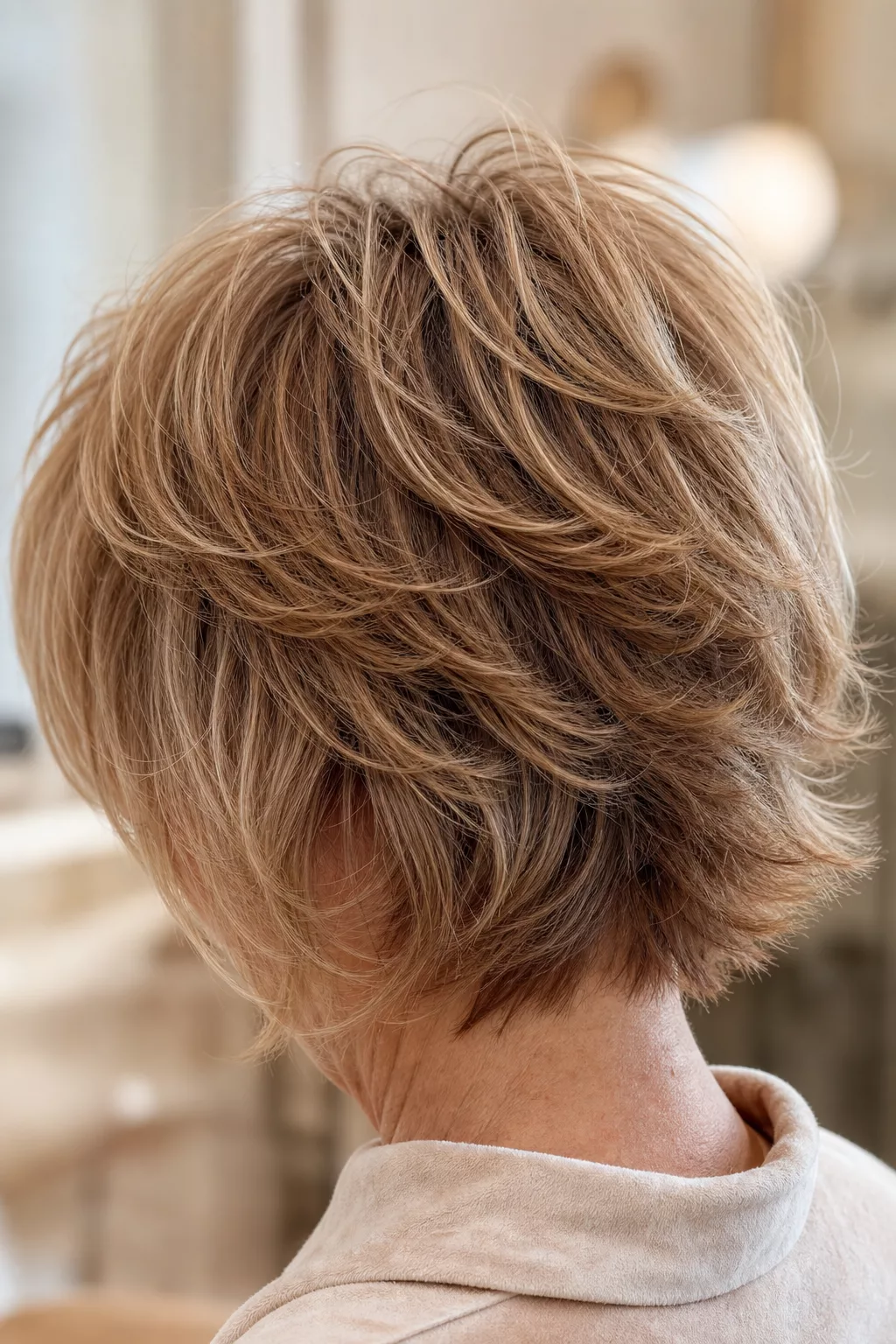Shag Cut ab 60 mit federnden Stufen für feines Haar