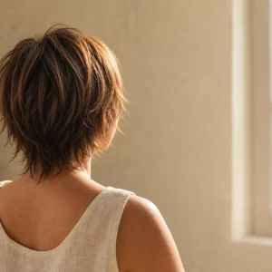 Shixie Cut Silhouette von hinten im Sommerlicht