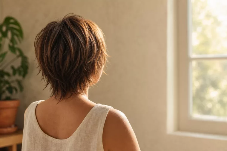 Shixie Cut Silhouette von hinten im Sommerlicht