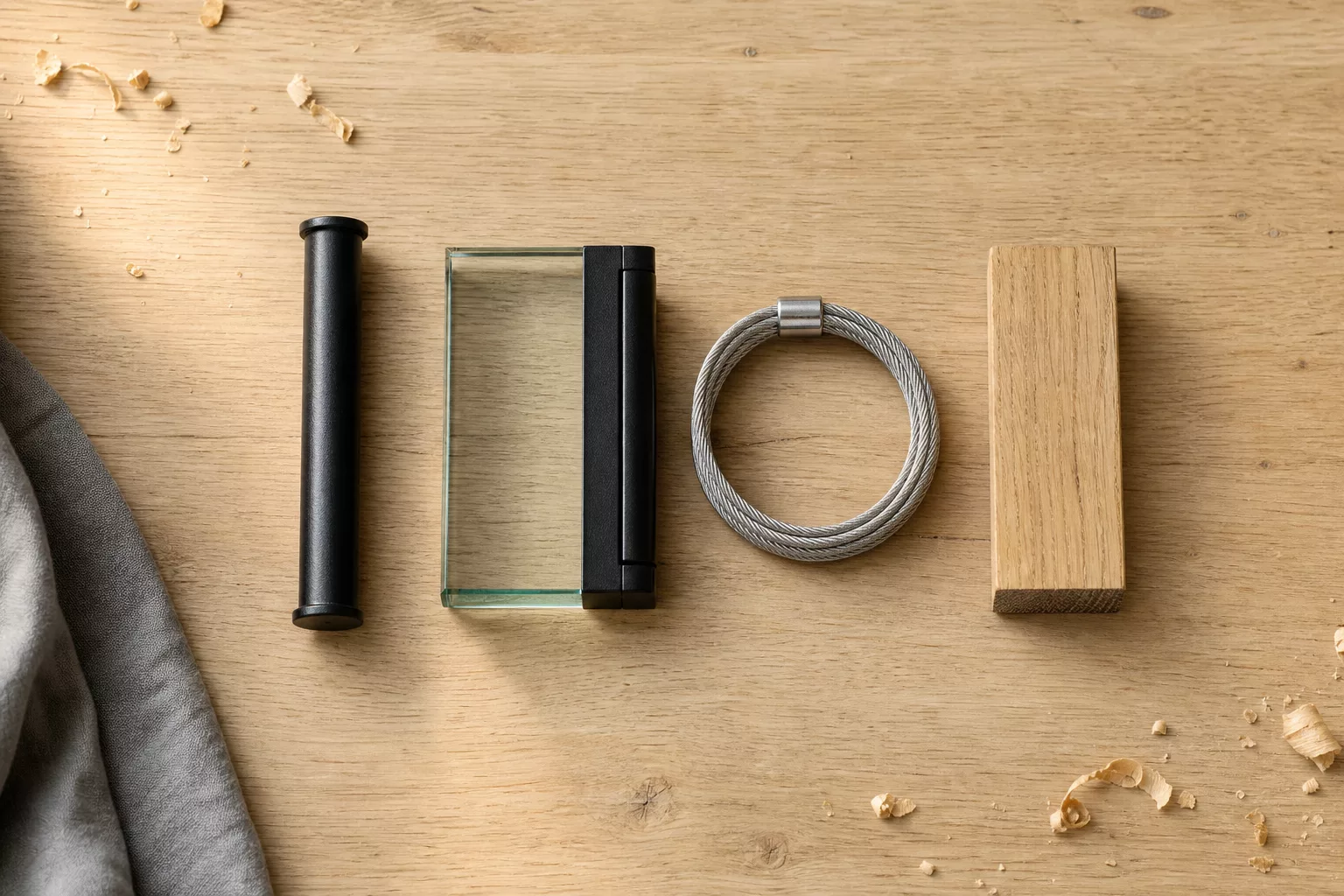 Materialvergleich für Absturzsicherung Treppe: Metall, Glas, Seil, Holz