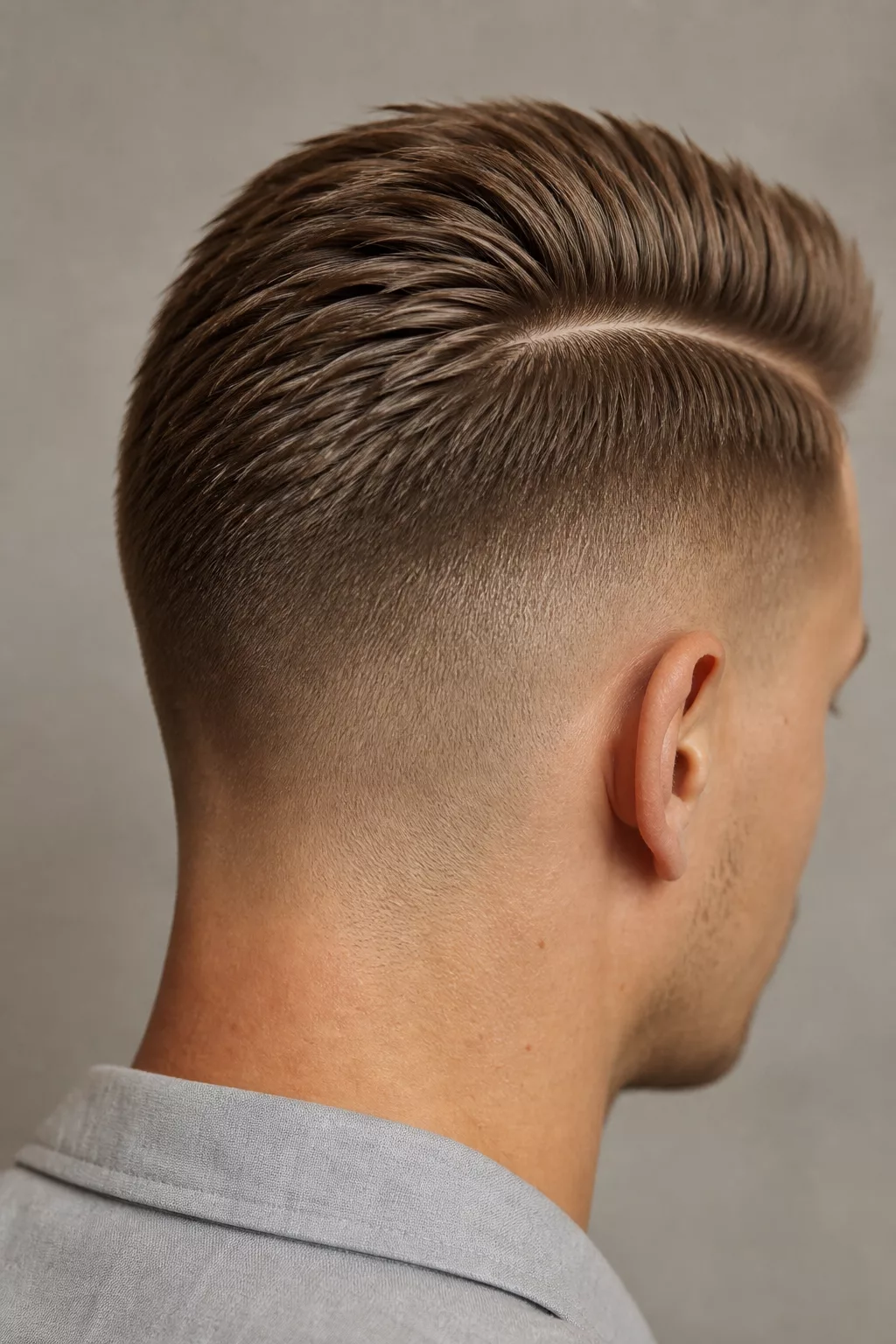 Sleeker Seitenscheitel-Undercut bei glattem, feinem Haar