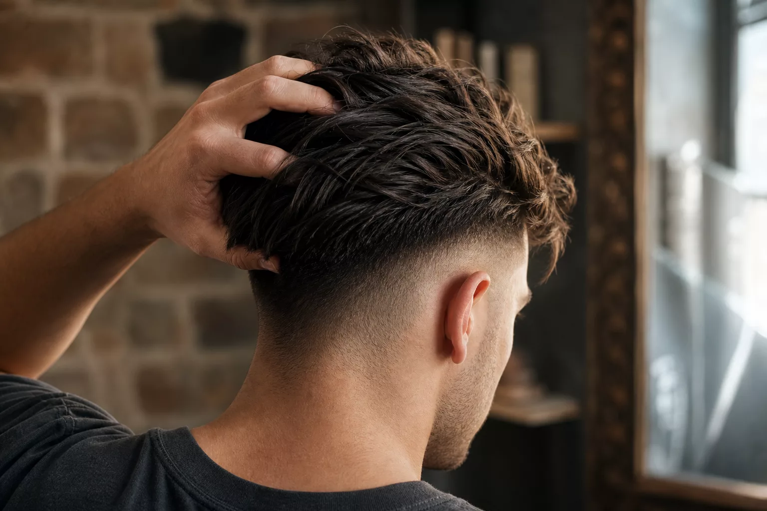 Undercut nach Haartyp: moderner Fade mit texturiertem Deckhaar